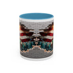 American Flag & Statue of Liberty Accent Coffee Mug – Patriotic USA Ceramic Mug
