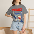 Meowica Cat T-Shirt — Patriotic American Flag Sunglasses Tee