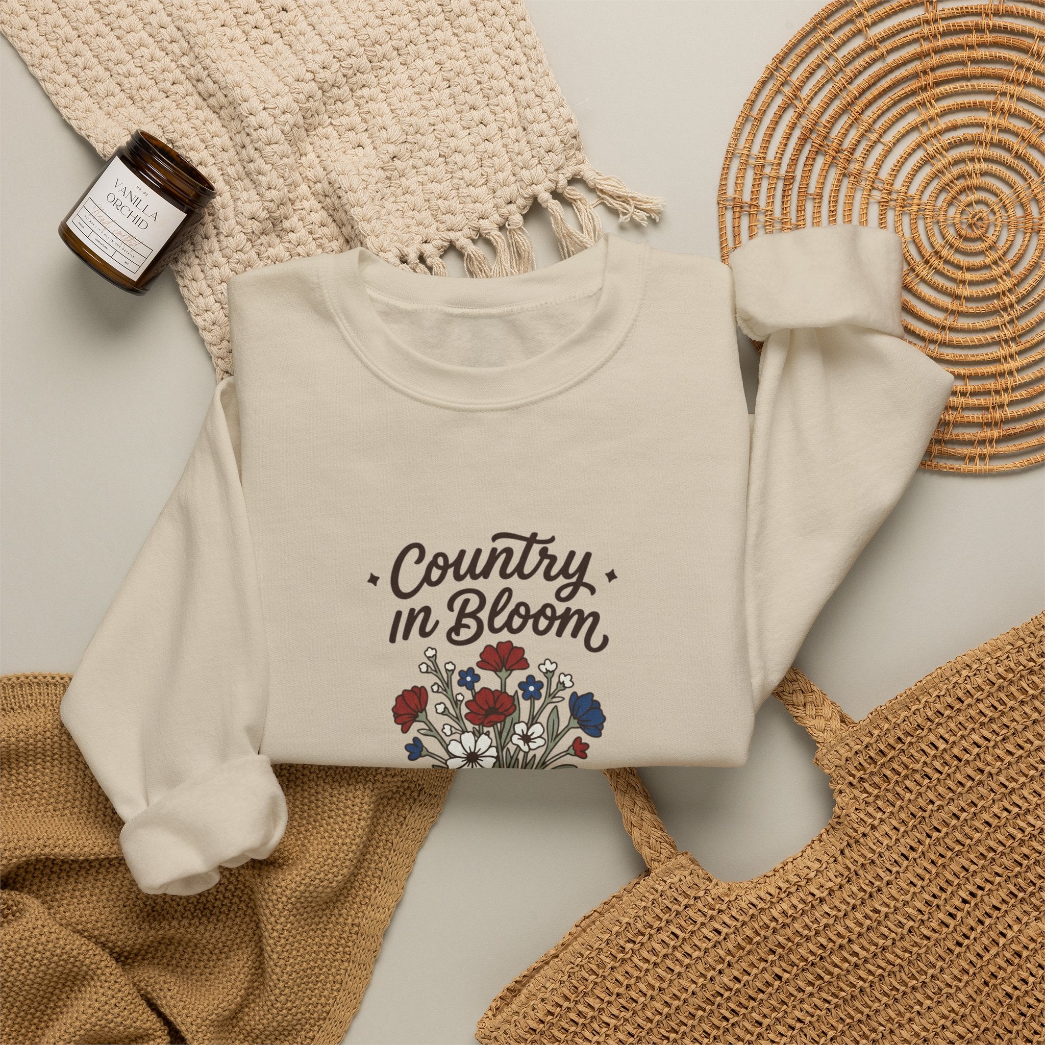 Country in Bloom Sweatshirt | Country Aesthetic Design