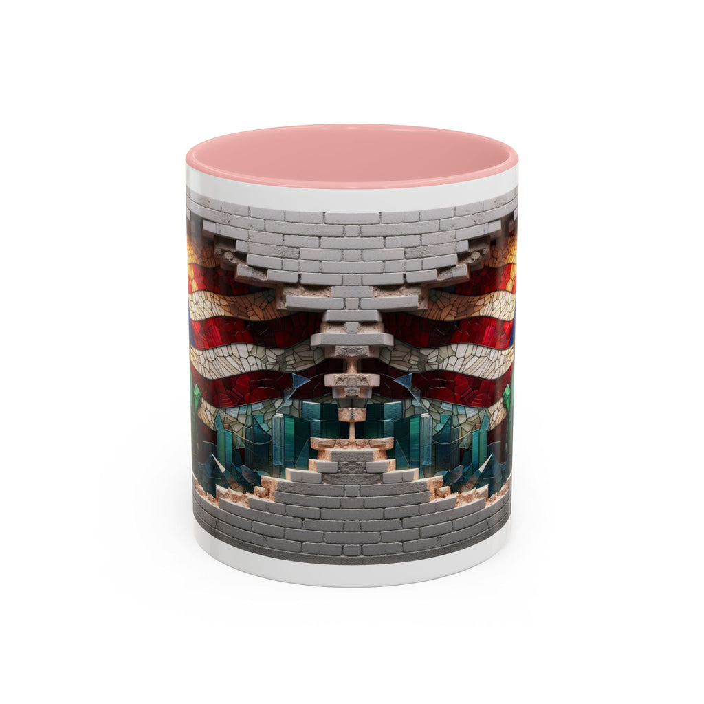 American Flag & Statue of Liberty Accent Coffee Mug – Patriotic USA Ceramic Mug