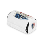 50 Years 1776–2026 Patriotic Can Cooler — American Flag Jet Anniversary