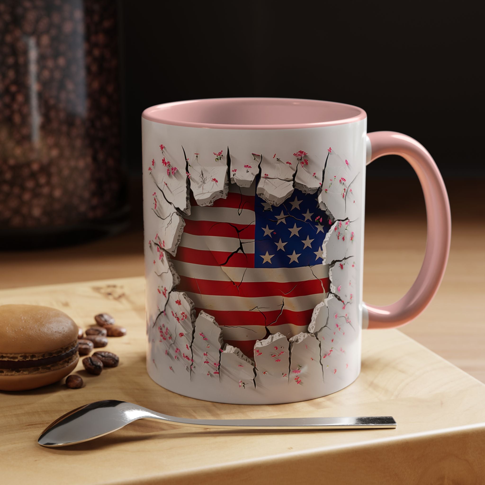 American Flag Coffee Mug – Patriotic Design