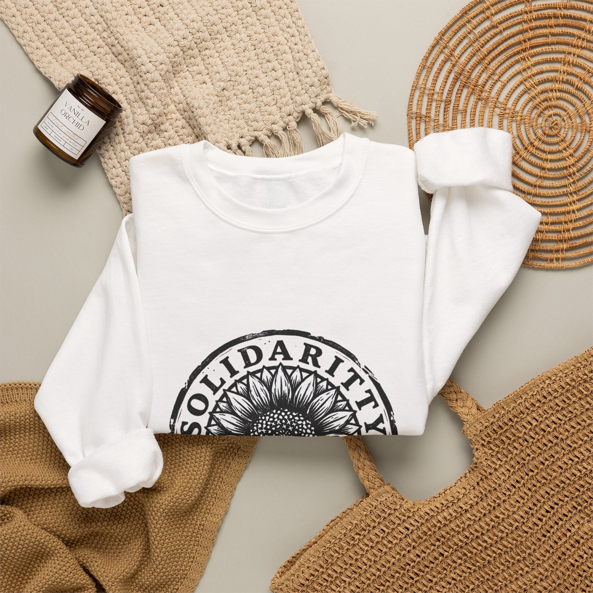 Solidarity Over Pride sweatshirt | People Over Profit statement, activist crewneck