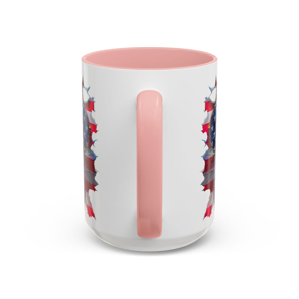 American Bald Eagle Accent Coffee Mug with Stars & Stripes