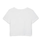 Patriotic Butterfly Floral Baby Tee - A Breezy Crop Top