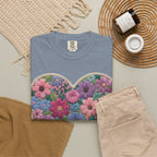 Floral Heart T-Shirt — Colorful Bouquet Heart Graphic (Print It Your Way)