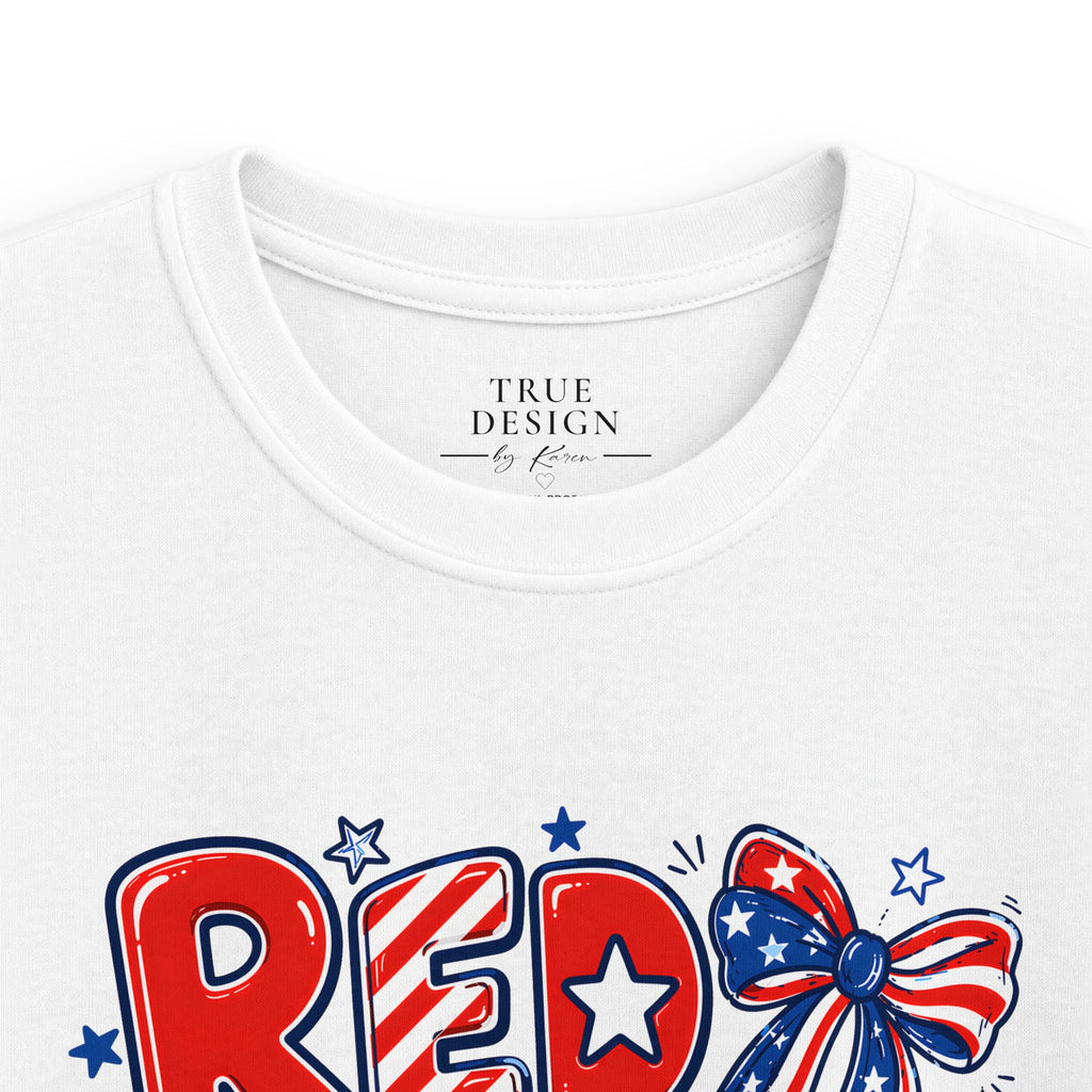 Kids Patriotic Fourth of July Shirt - Red White & 250 Tee