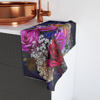 Floral Bouquet Hand Towel - Vibrant Roses & Lilies