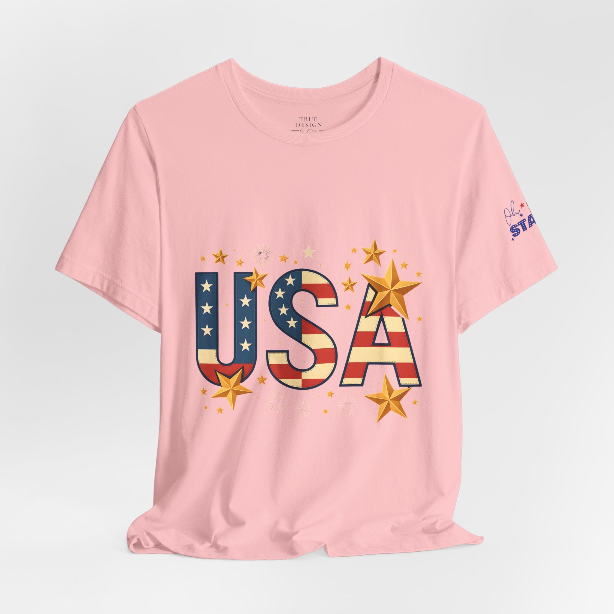 USA Flag Stars T-Shirt — Patriotic American Independence Day Tee