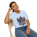 Christian Cross T-Shirt — "One Nation Under God" Patriotic Graphic Tee