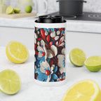 Floral Patriotic Can Cooler for Festive Gatherings