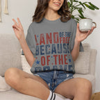 Patriotic T-Shirt: Land of the Free Because of the Brave
