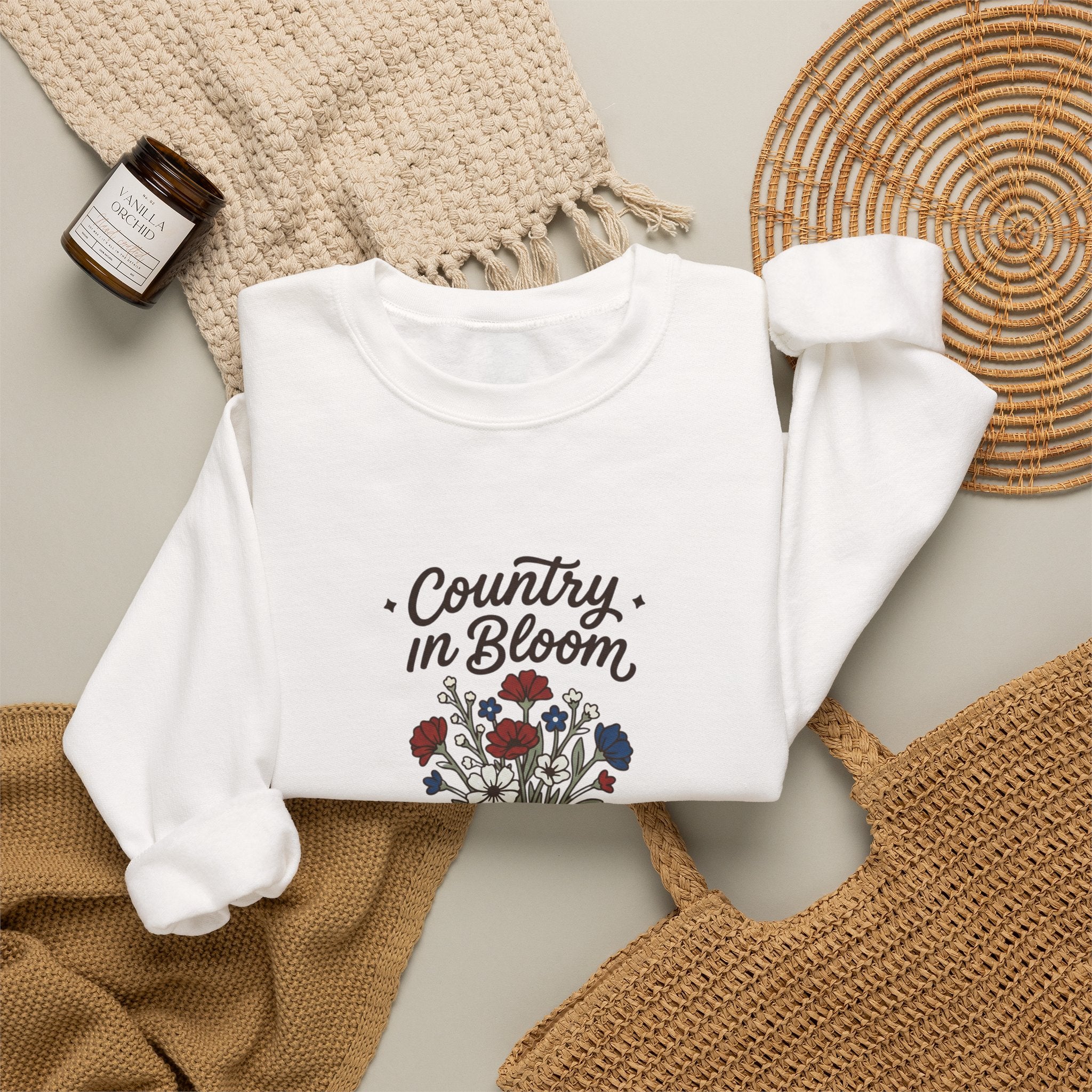 Country in Bloom Sweatshirt | Country Aesthetic Design