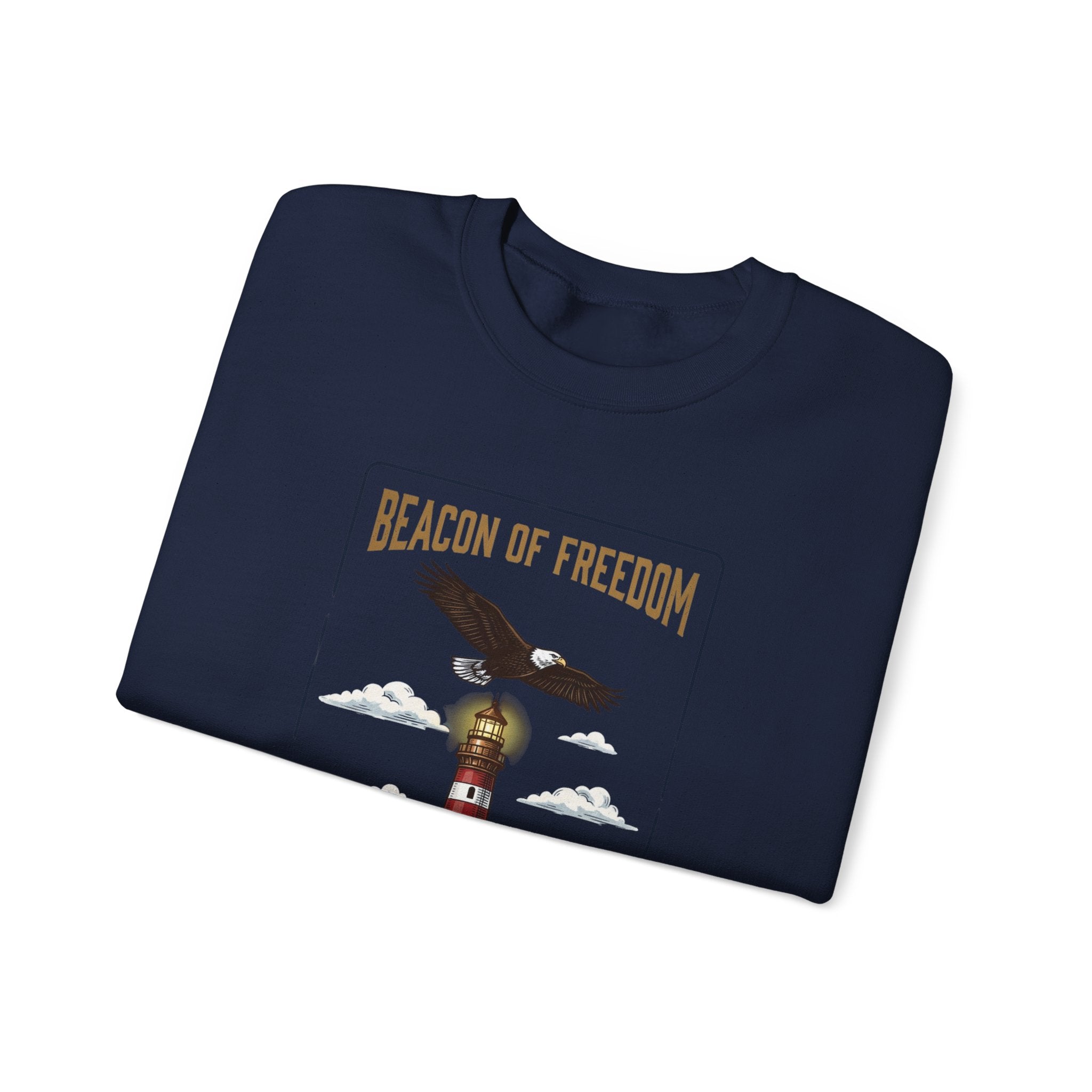 Beacon of Freedom Lighthouse Sweatshirt | 250th 4th of July Patriotic Milestone