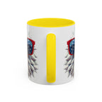 Patriotic Eagle Coffee Mug with American Flag Sunglasses