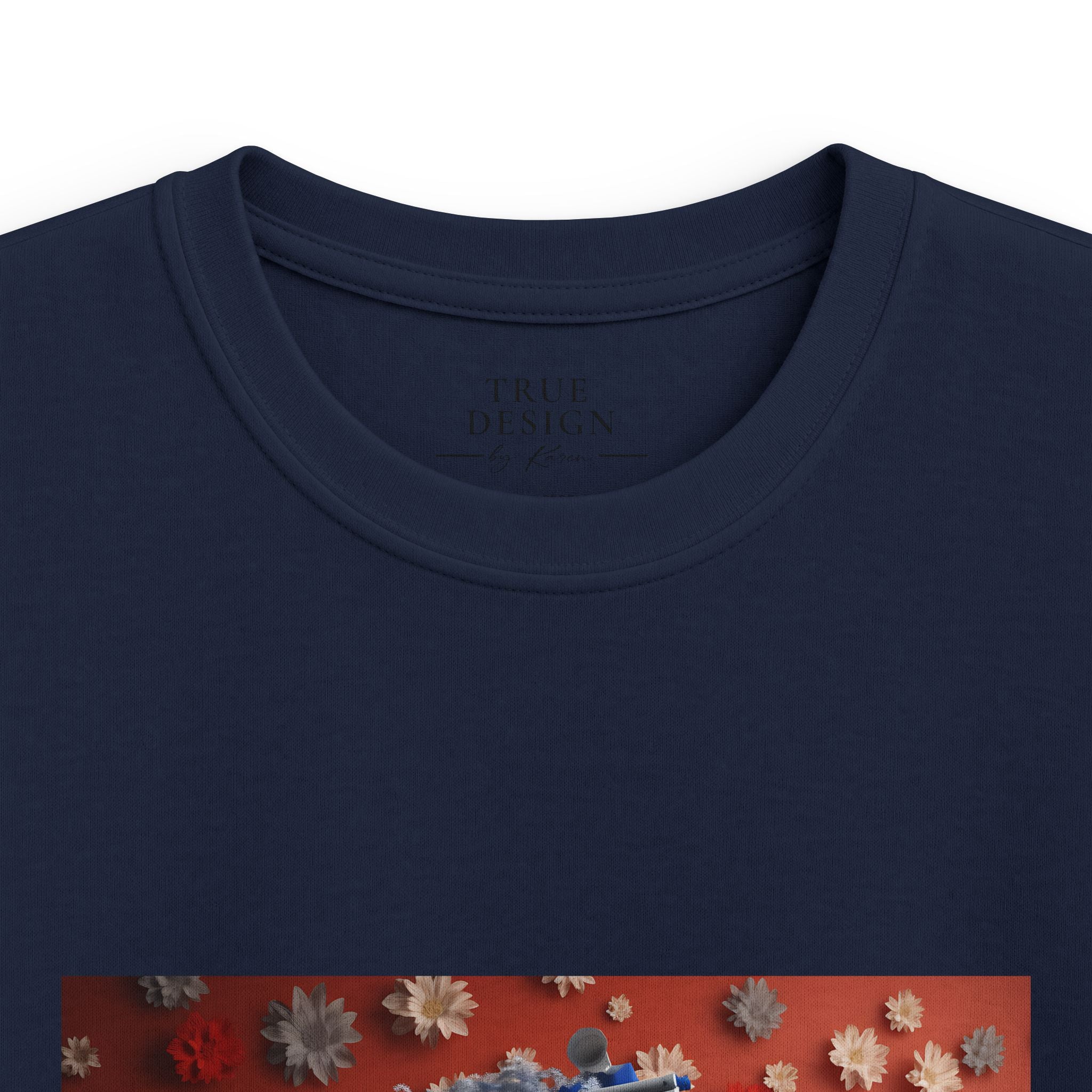 Kids Motorcycle Tee Featuring American Flag Graphic