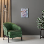 Floral Lotus Stretched Canvas Wall Art — Pastel Bloom Decorative Canvas