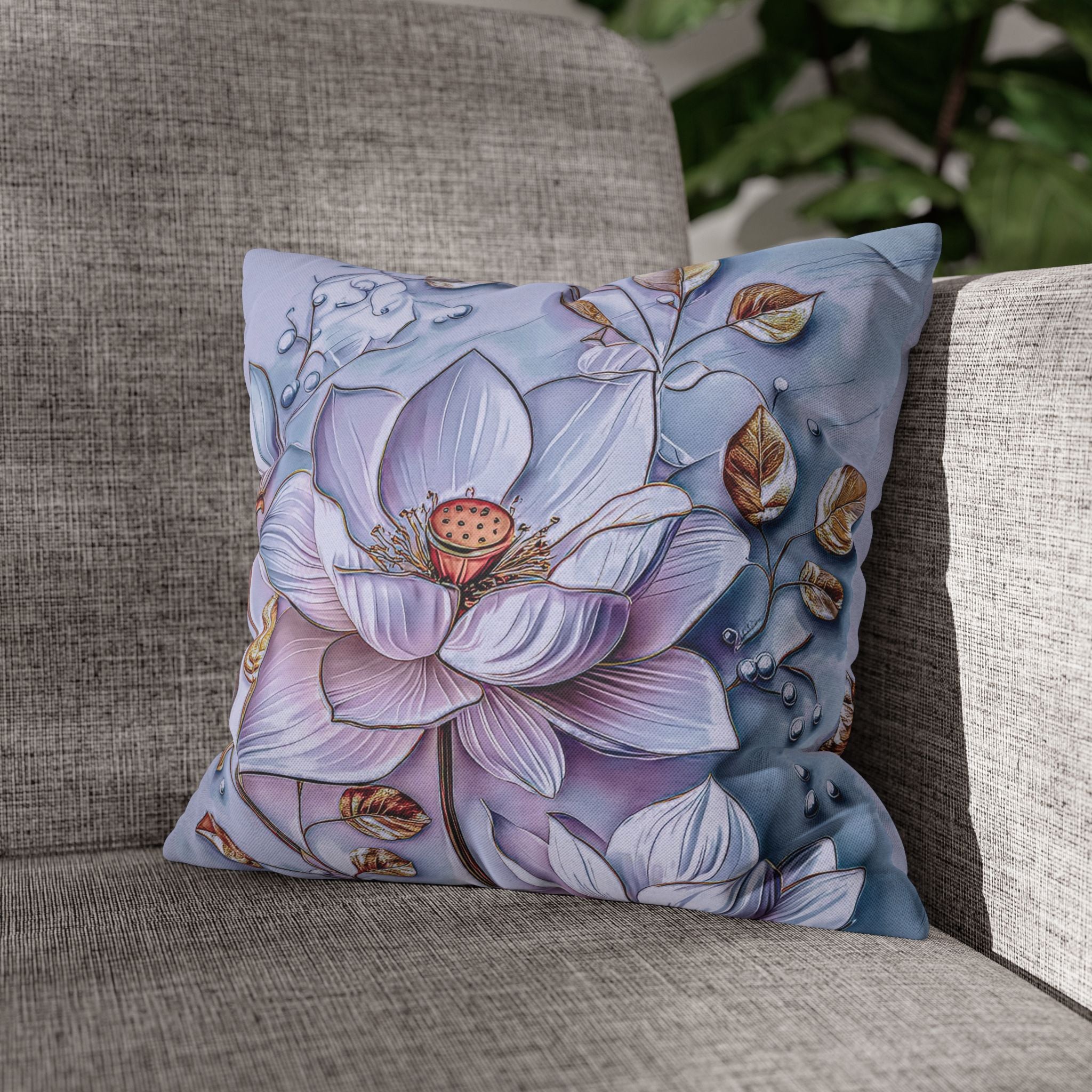 Floral 3D Decorative Pillow Cover - Nature Inspired