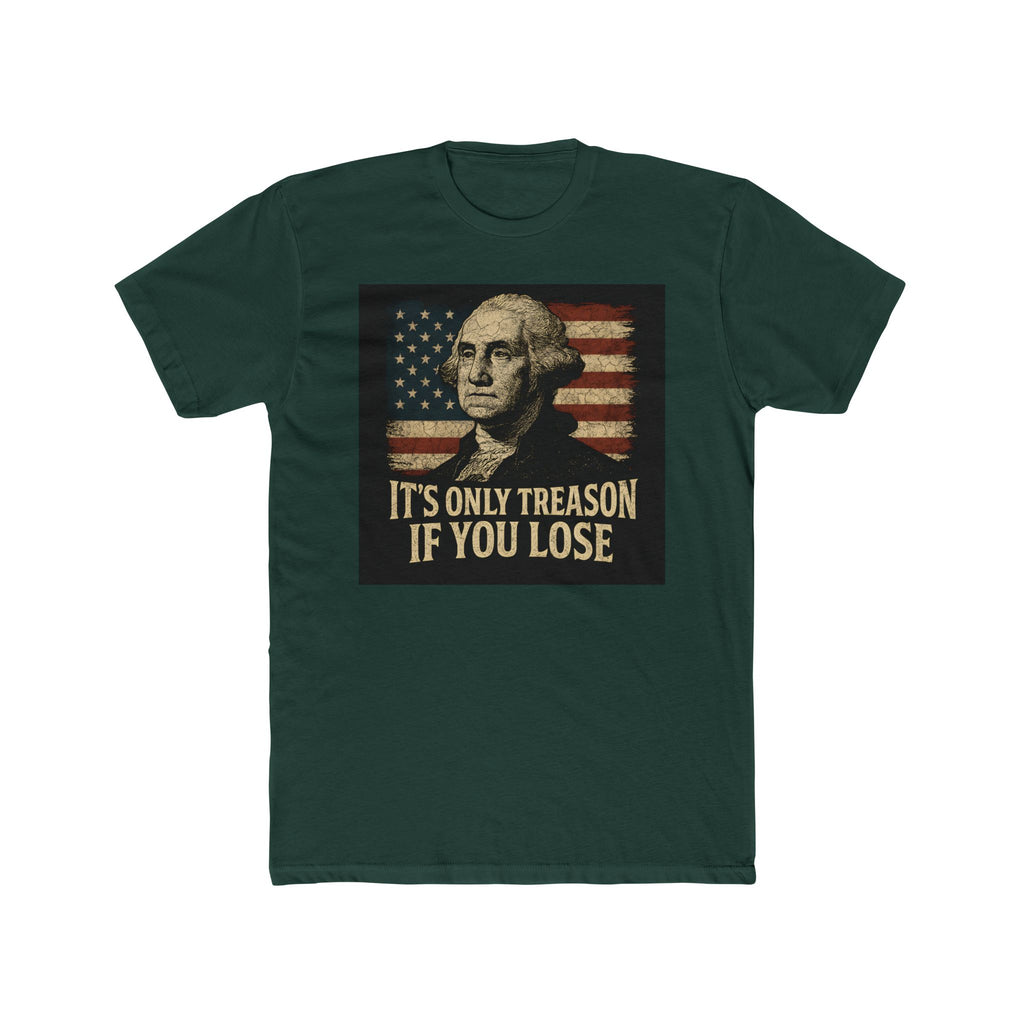 Graphic Tee Featuring Washington Portrait and Flag