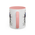 American Eagle Coffee Mug with USA Flag Accent Design
