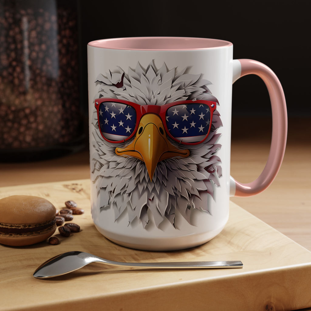Patriotic Eagle Coffee Mug – Bold Design for Coffee Lovers
