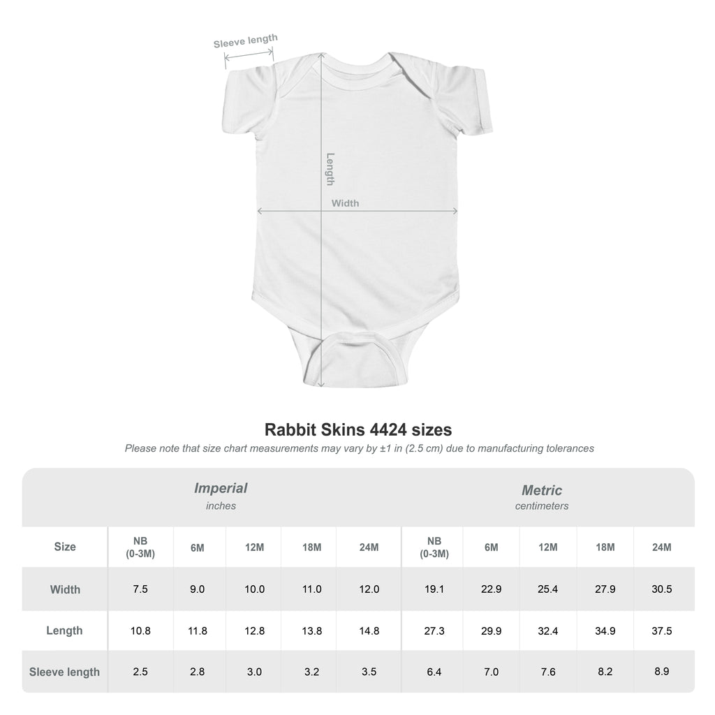 Elephant Print Infant Bodysuit with Floral Design