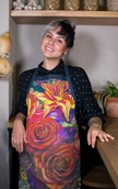 Regal Splendor I Midnight Garden Gala Artist’s Apron