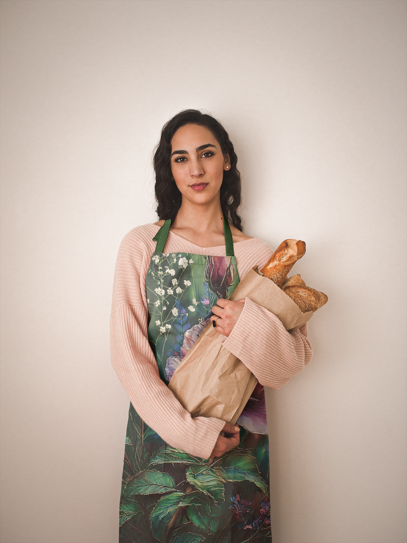 Regal Splendor | Solitary Bloom Artist’s Apron