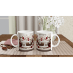 Beautiful Ceramic Coffee Mug with Colored Rim - My True Design