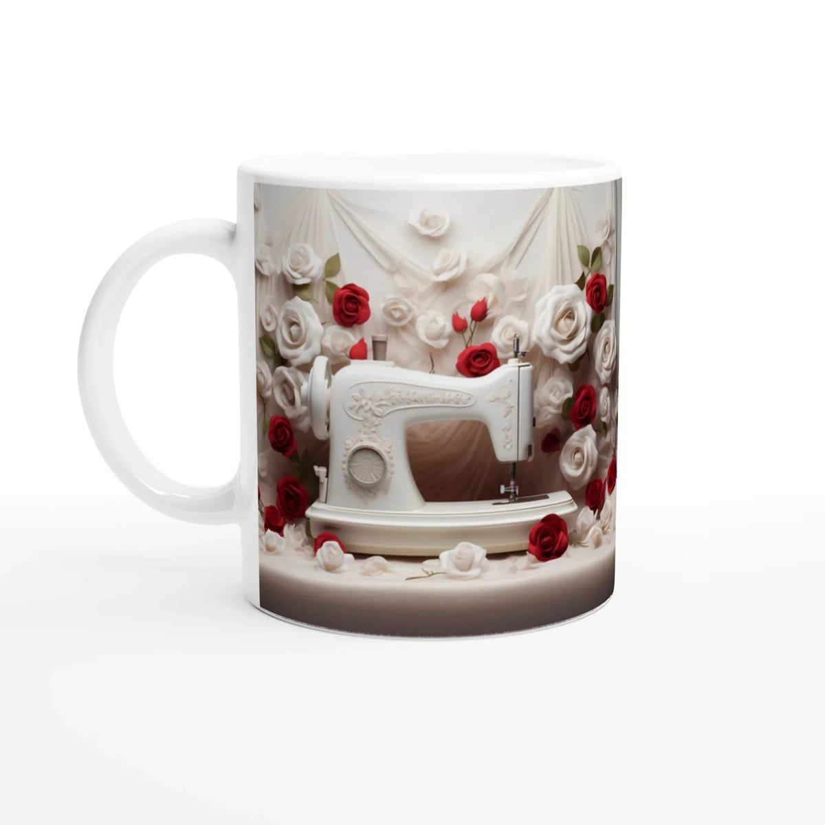 Beautiful Ceramic Coffee Mug with Colored Rim - My True Design