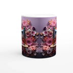 Ceramic Coffee Mug with Colored Rim and Handle - My True Design