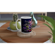 Floral mug with botanical design