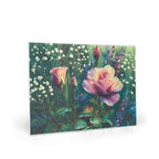 Fine Art Glass Cutting Board - The Solitary Bloom - My True Design