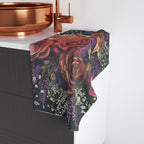Floral Bouquet Hand Towel - Vibrant Roses & Lilies - My True Design