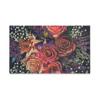 Floral Bouquet Hand Towel - Vibrant Roses & Lilies - My True Design