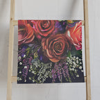 Floral Bouquet Hand Towel - Vibrant Roses & Lilies - My True Design