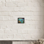 "Mountain Sunrise Stream" Vertical Landscape Canvas Art - My True Design