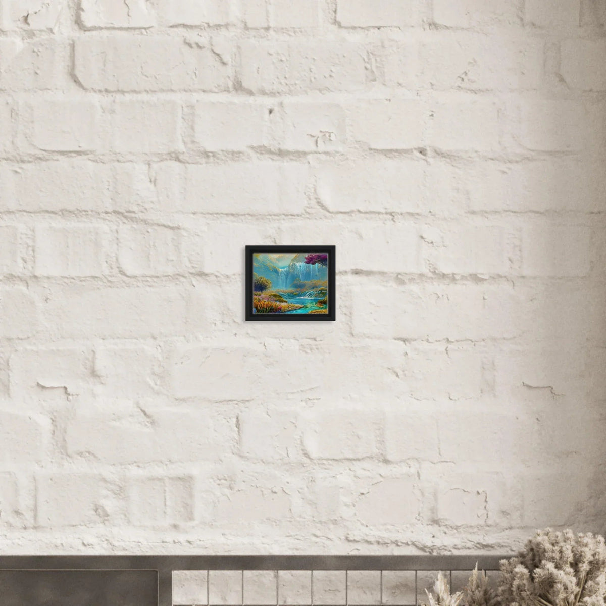 "Mountain Sunrise Stream" Vertical Landscape Canvas Art - My True Design