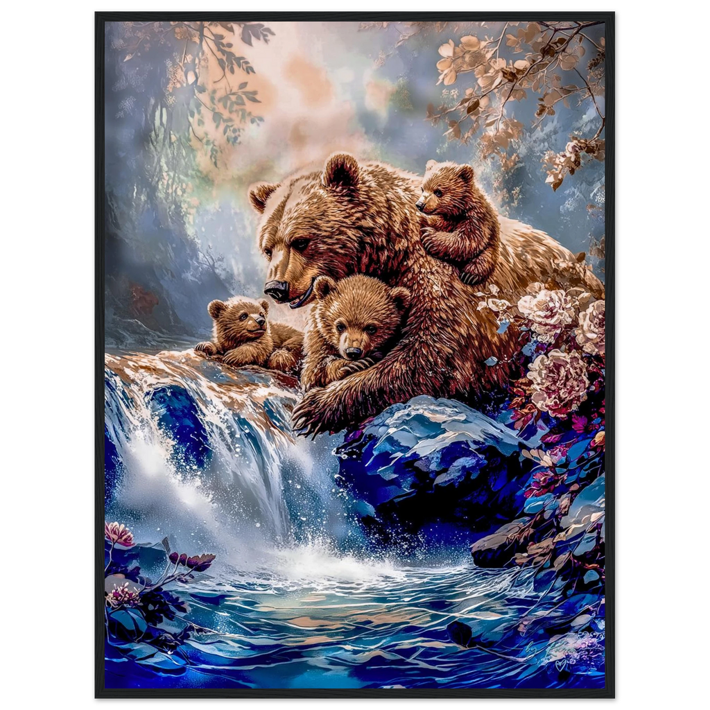 Premium Semi-Glossy Paper Wooden Framed Poster - My True Design