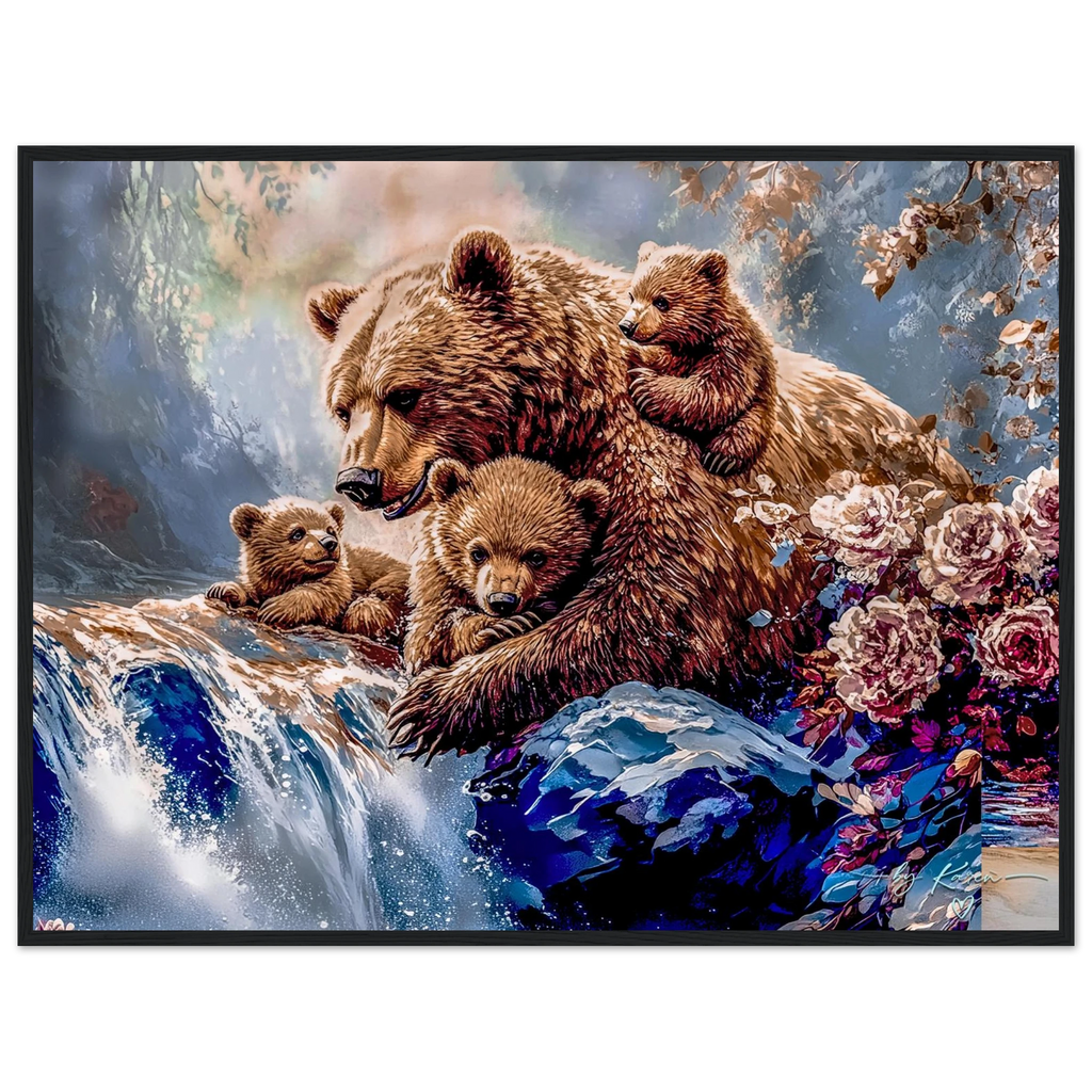 Premium Semi-Glossy Paper Wooden Framed Poster - My True Design