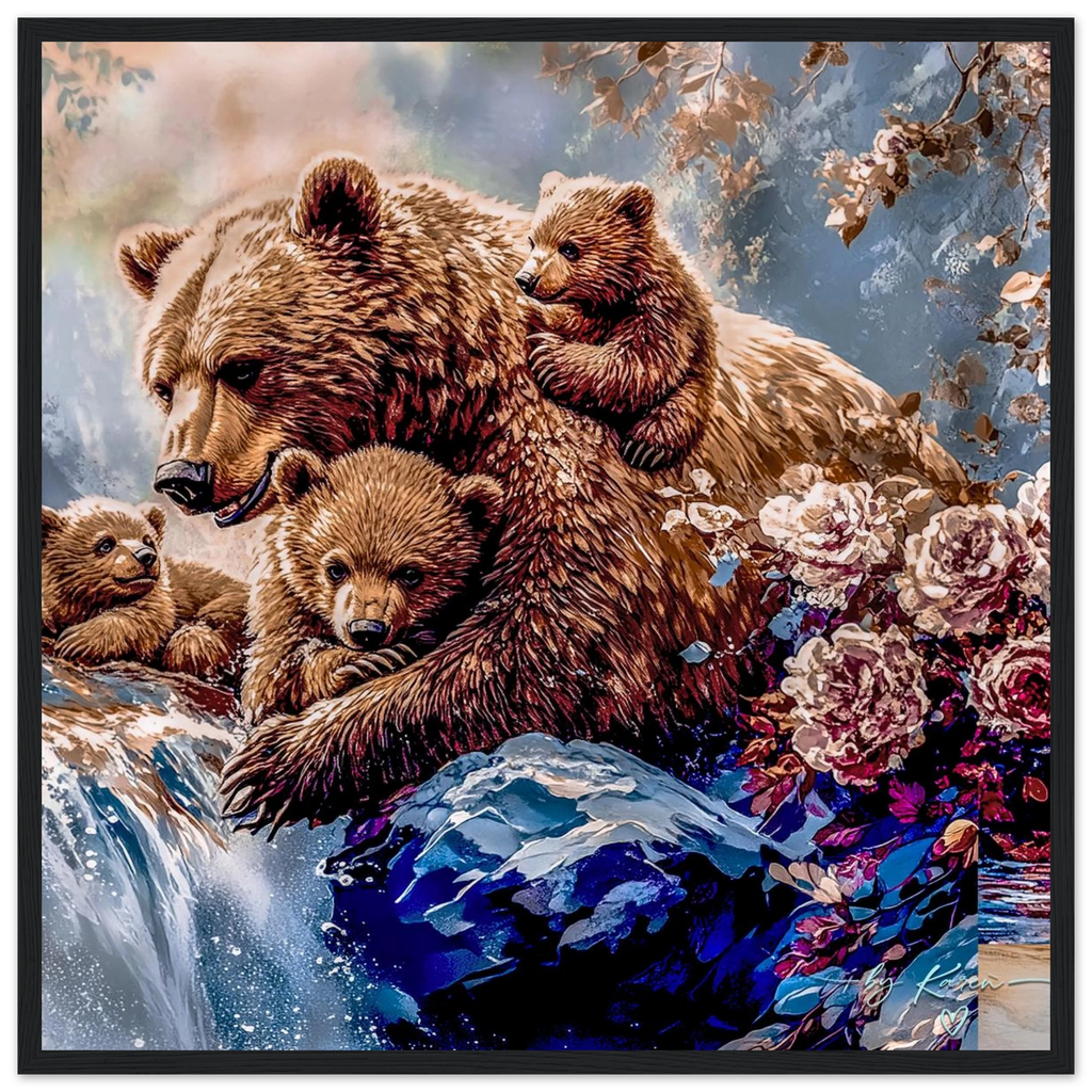 Premium Semi-Glossy Paper Wooden Framed Poster - My True Design
