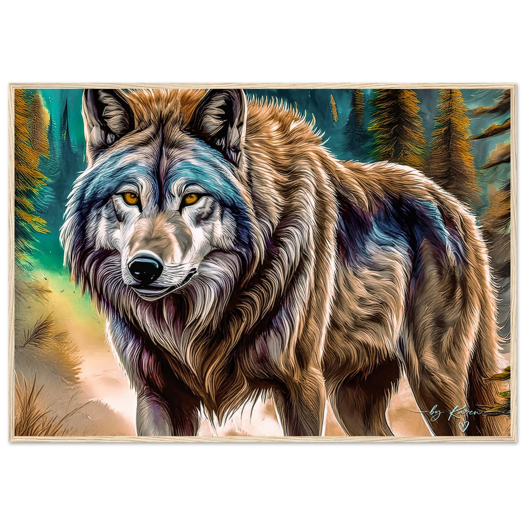 Premium Semi-Glossy Paper Wooden Framed Poster - My True Design
