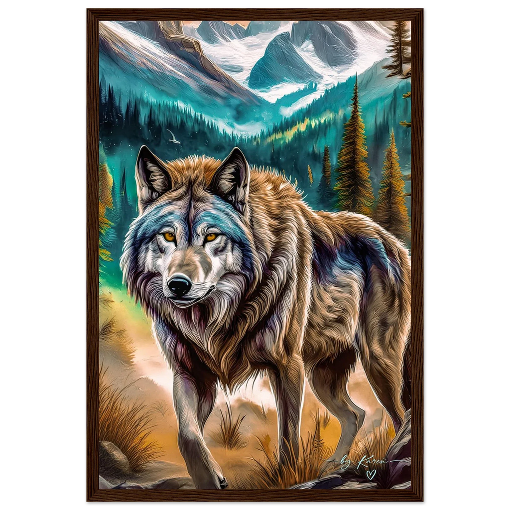 Premium Semi-Glossy Paper Wooden Framed Poster - My True Design