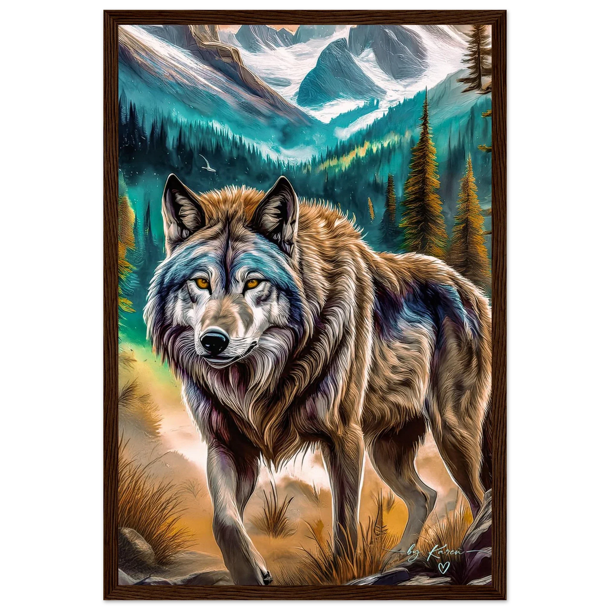 Premium Semi-Glossy Paper Wooden Framed Poster - My True Design