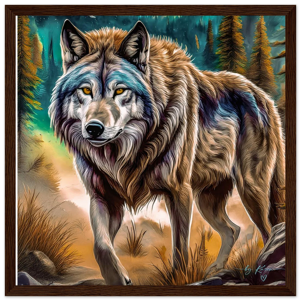 Premium Semi-Glossy Paper Wooden Framed Poster - My True Design