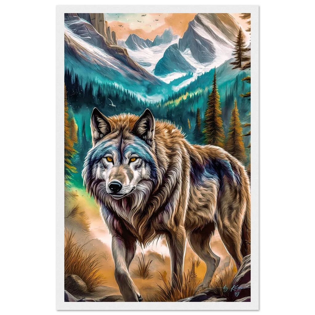 Premium Semi-Glossy Paper Wooden Framed Poster - My True Design