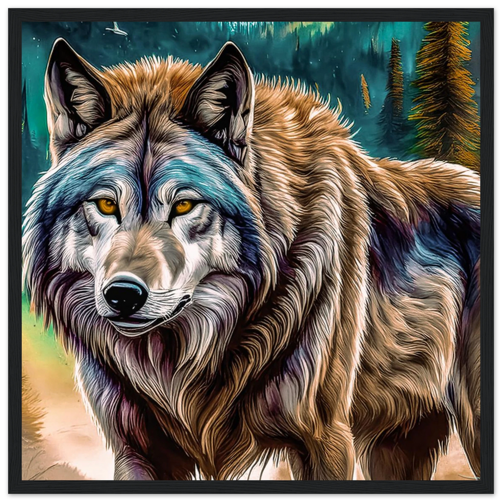 Premium Semi-Glossy Paper Wooden Framed Poster - My True Design