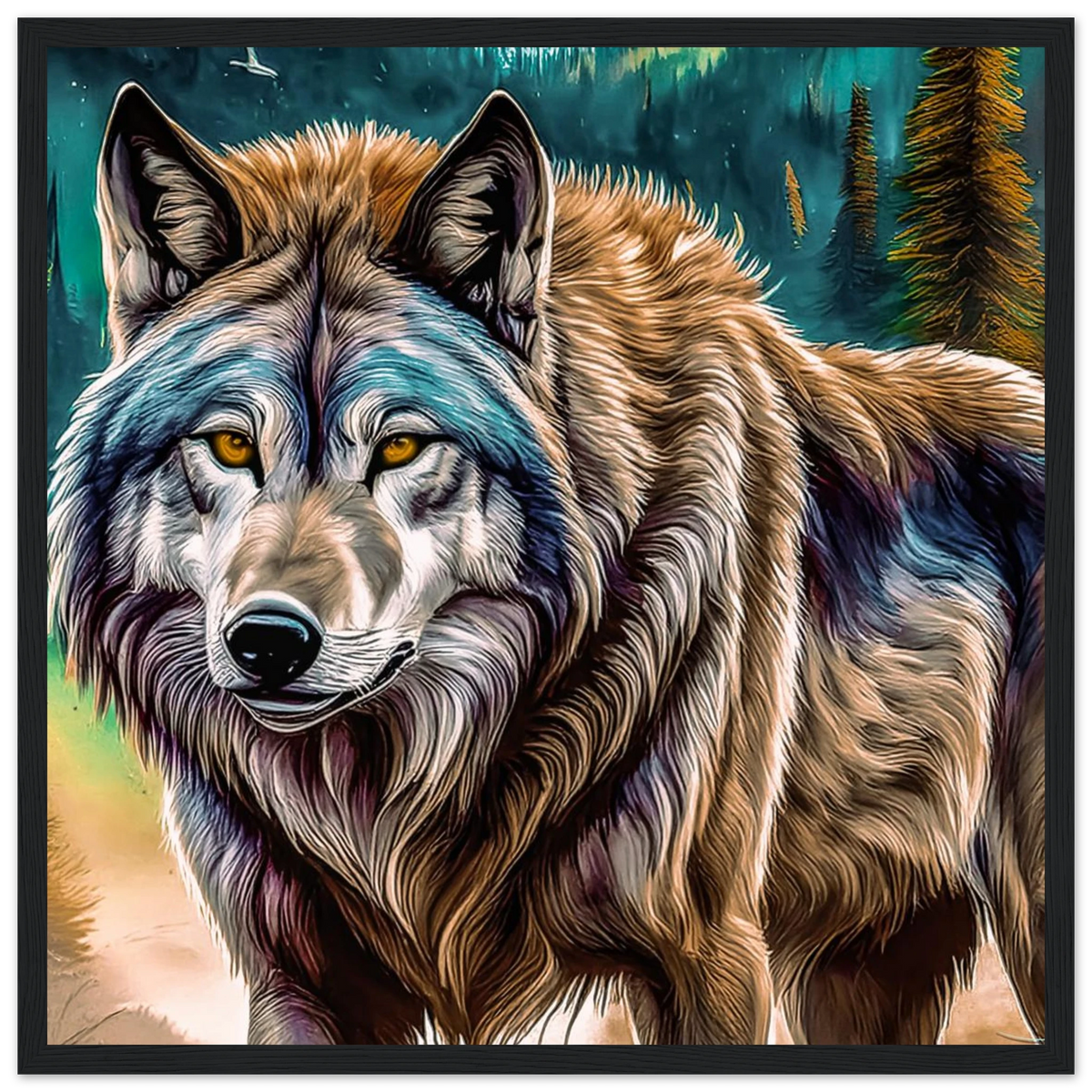 Premium Semi-Glossy Paper Wooden Framed Poster - My True Design