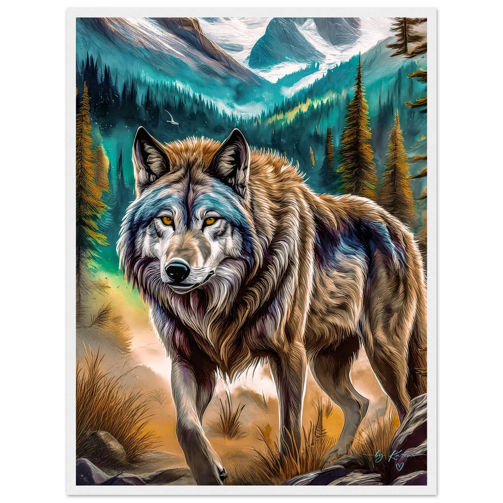 Premium Semi-Glossy Paper Wooden Framed Poster - My True Design