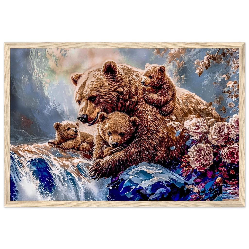 Premium Semi-Glossy Paper Wooden Framed Poster - My True Design